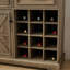 Armoire de bar à café gris avec 2 tiroirs, vin amovible, rangement pour buffet de cuisine, salle à manger
