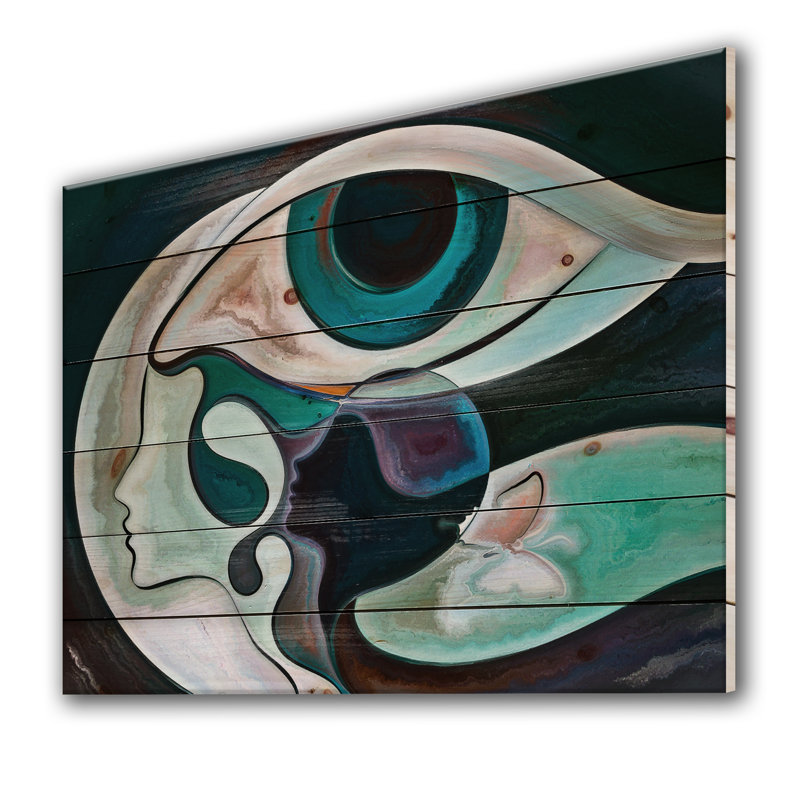 «The Mind's Eye I», reproduction d'art sur bois sans cadre, H 12 po x l 20 po x p 1 po