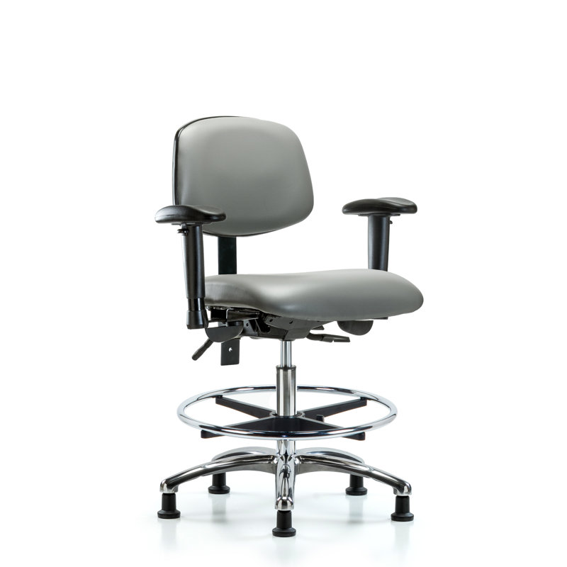 Chaise de travail Lakay, Gris clair, Oui, Patins