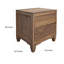 Table de chevet 2 tiroirs Gea