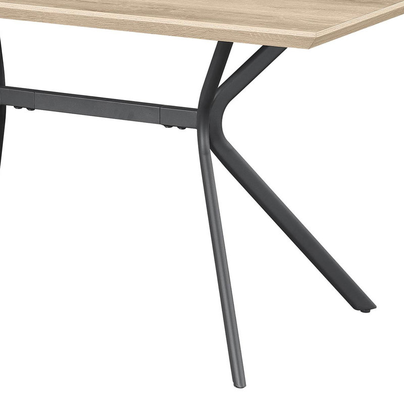 53-inch Composite Wood Dining Table Light Brown