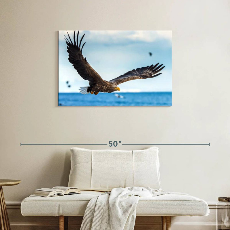 Eagle In Flight, 24" H x 36" W