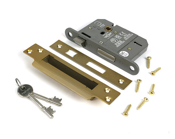 Sash Lock, Satin Brass