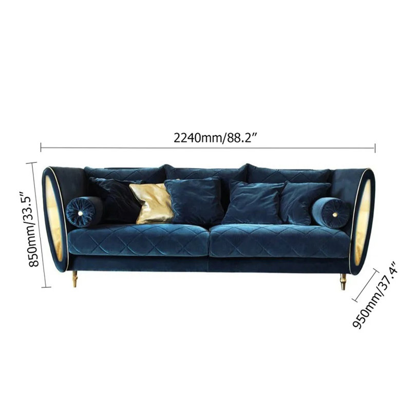 3 - Piece Velvet Living Room Set