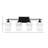 Uptowne 4 Light Bath Bar Shown In Dark Granite Finish With 5.5” Zilo Cayenne Linen Glass-21606780-21606779