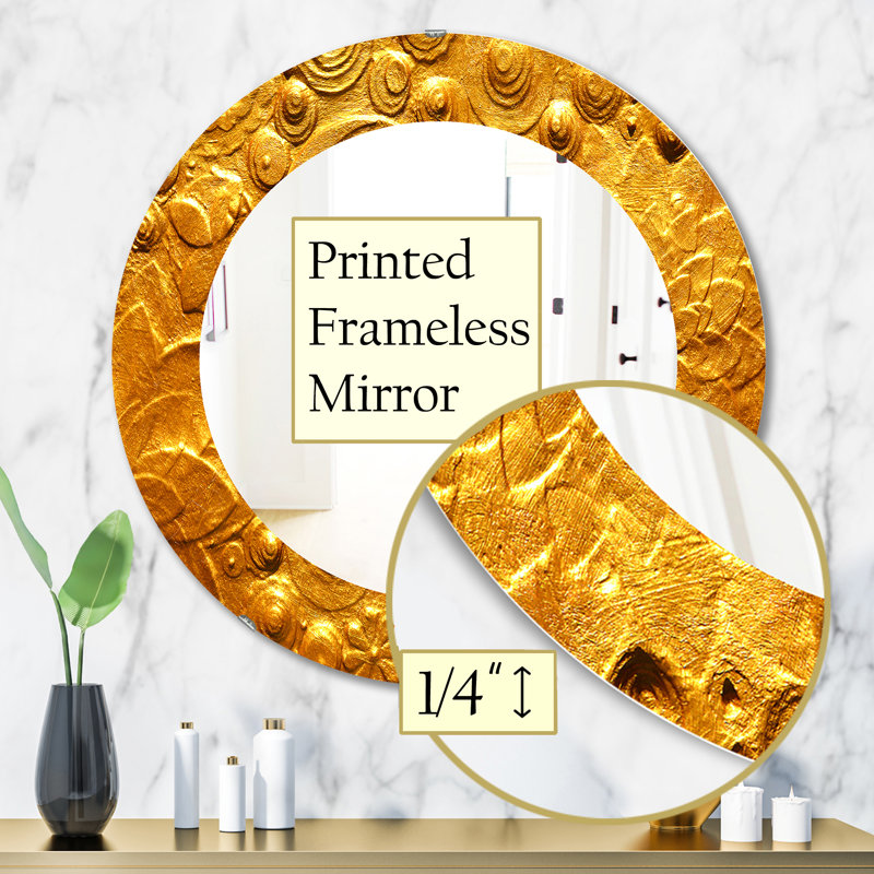 Yellow Moods 23 - Miroir moderne, H 31,5 po x l po