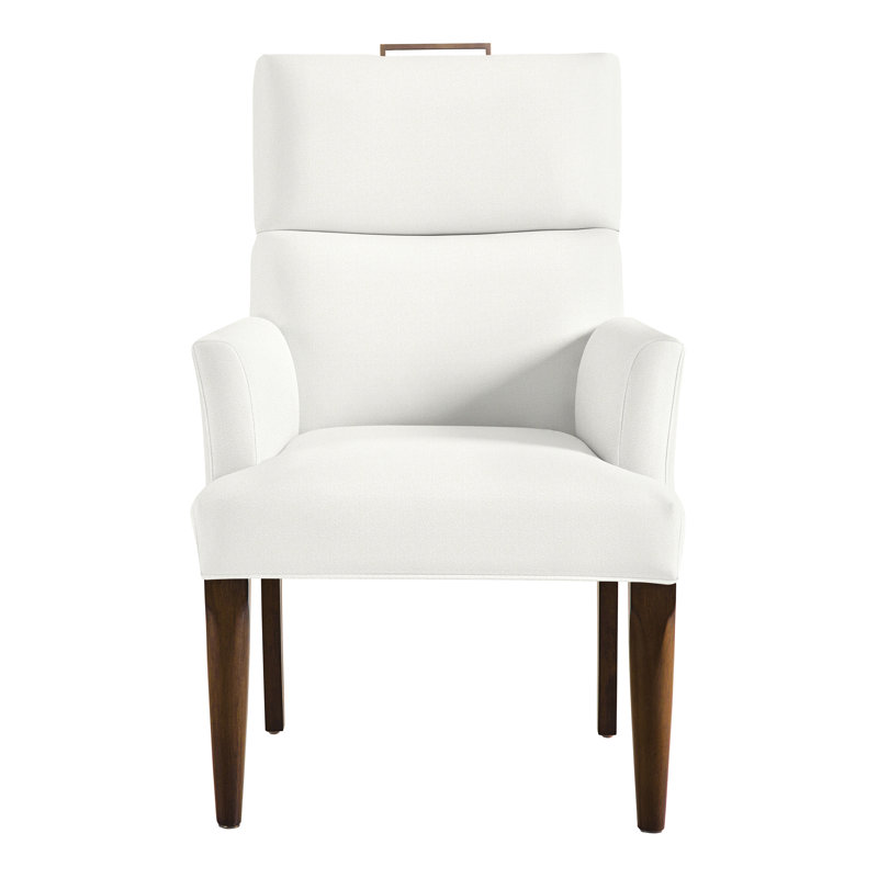 Thom Filicia Home Fabric Tight Back Arm Chair, Kempsey Sheepskin, Wrenn