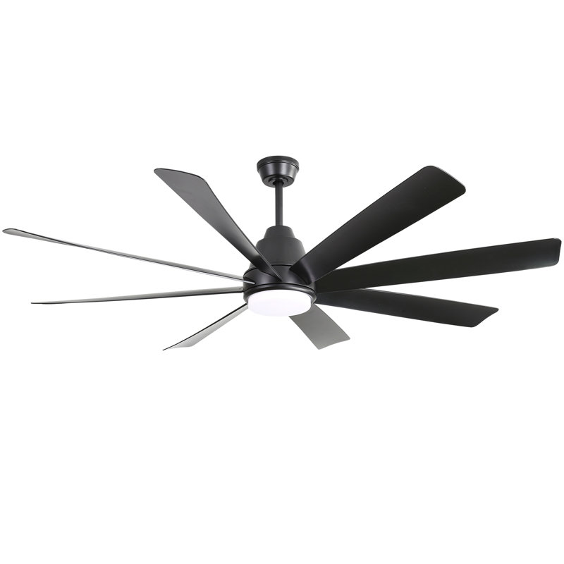 Ventilateurs de plafond de 72 pouces avec lumières et télécommande et 6 moteurs à courant continu pour le salon