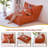 75" Orange Giant 3 In 1 Convertible Bean Bag Chair With Pillow-311710863