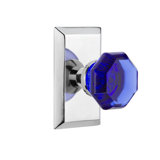 Studio Plate with Waldorf Cobalt Door Knob