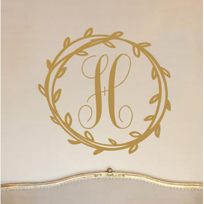Décalcomanie murale monogramme initial Klar