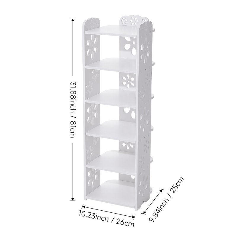 6 Pair Shoe Rack