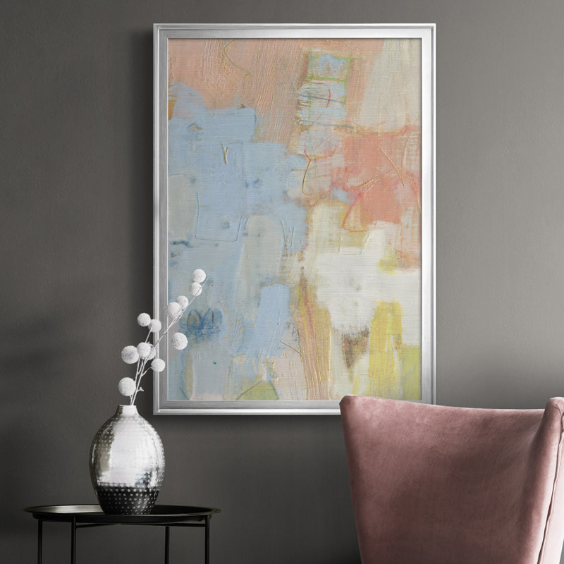 Cully I - reproduction d'art sur toile, Argent, H 30,5 po x l 22,5 po x P 1 po