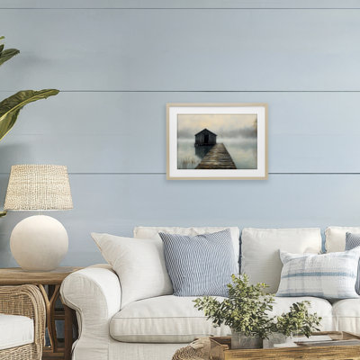 «Lakeside Boathouse Dock», impression sous verre, conception de LSR Creative Studio