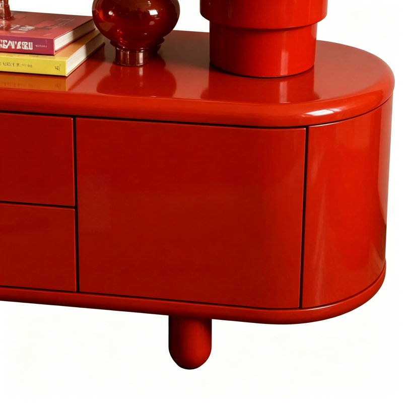 Meuble télé simple et créatif, Rouge