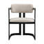 Ensemble de 2 chaises de salle à manger rembourrées avec structure en métal-87477097-87477102
