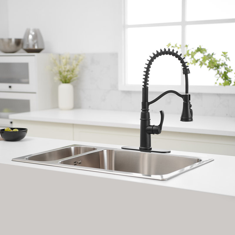 Robinet de cuisine VIBRANTBATH, Noir mat