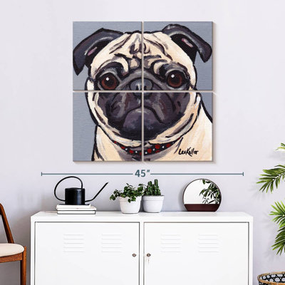 Brampt Pug On Gray