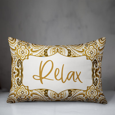 Paisley Outdoor Reversible Throw Pillow