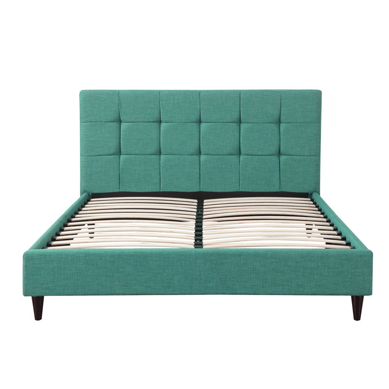 Malave Upholstered Bed, Queen, Teal