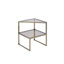 Table de bout en verre avec rangement Lumpkin