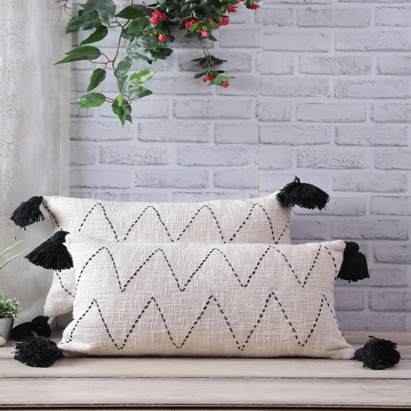 Guttenberg Indoor / Outdoor Chevron Backrest Cushion Cover