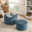 Ensemble de 2 poufs cylindriques rembourrés-1815984018-1815984024