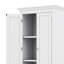 Grande armoire de rangement étroite avec portes, tiroirs et tablettes réglables, armoire de rangement en bois pour salle de bain cuisine de bureau-114229465