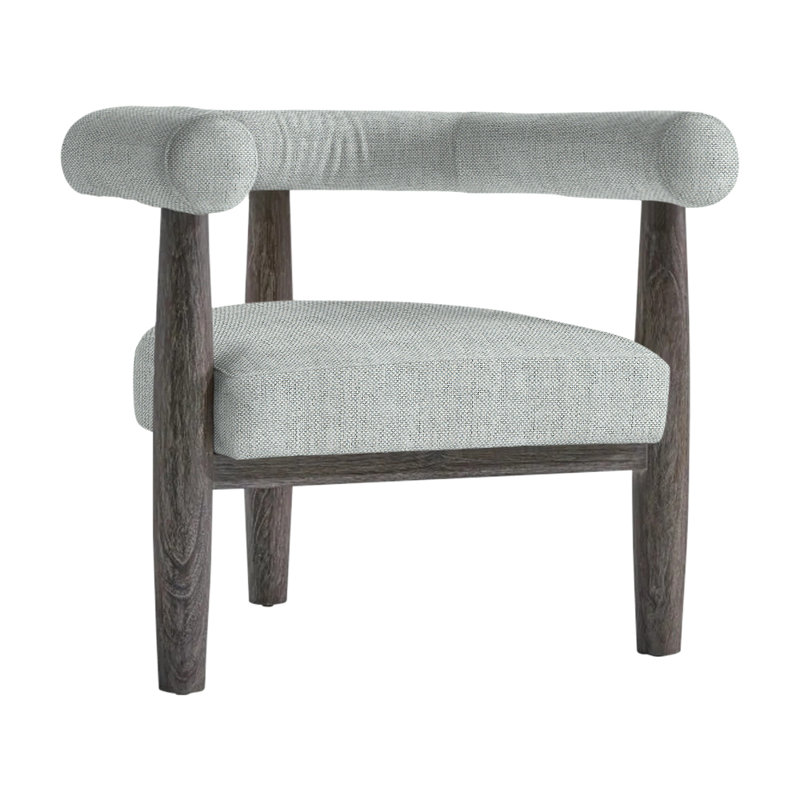 Marin Patio Chair with Cushions, Light Grey Linen 6032-010