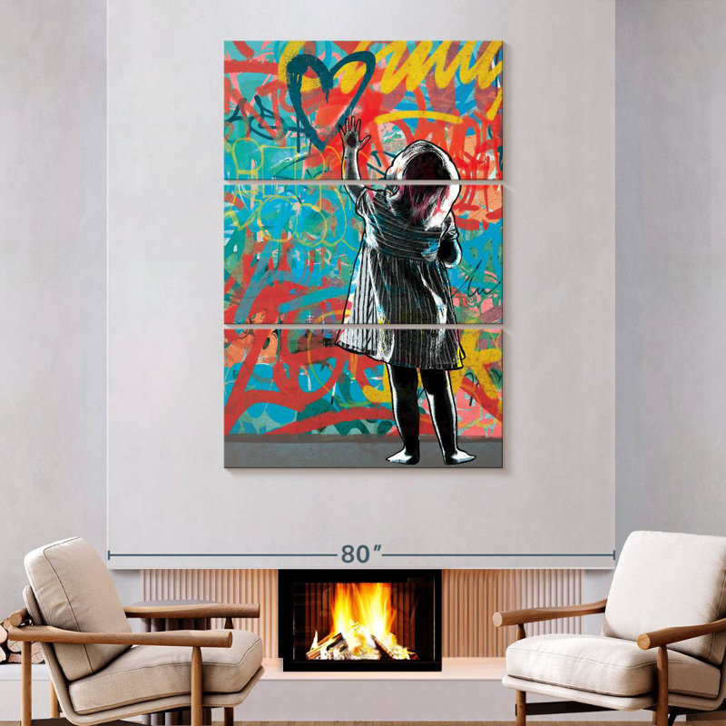 Portrait d'un enfant urbain Leisha, H 74 po x l 48 po
