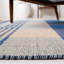 Tapis en laine / coton à tissage plat Anjail - orange / bleu-15245983