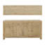  Buffet 72 po en bois de pin à 4 tiroirs de 72 po de largeur-2142300002