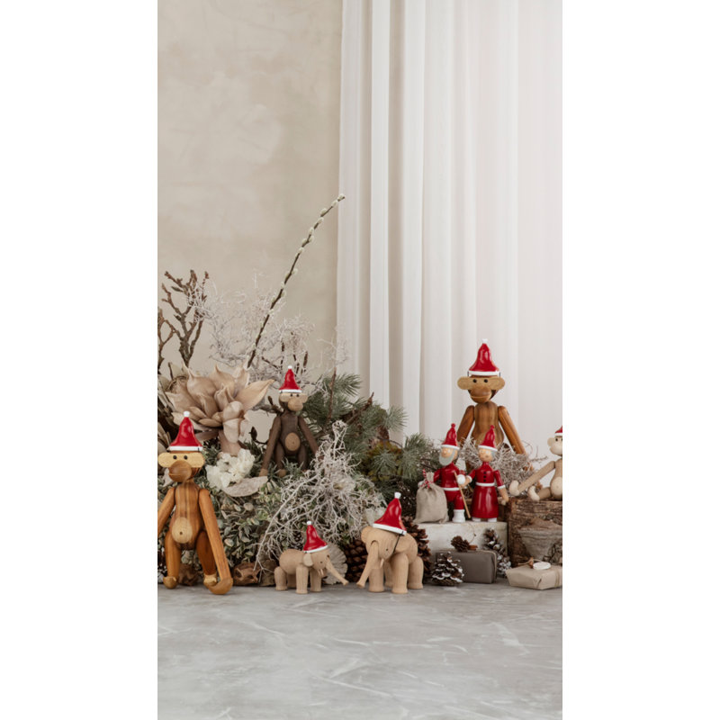 Santa's Cap Medium, 3.9" H x 2" W x 2" D