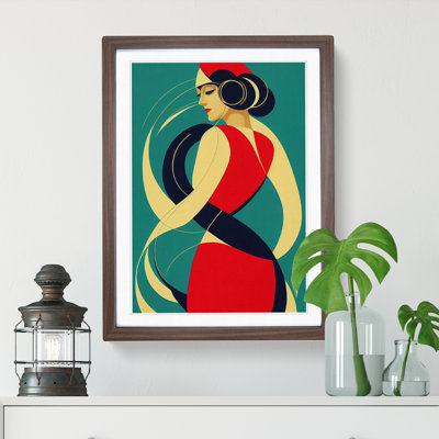 Abstract Dancing Woman No.1 - Single Picture Frame Print