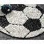 Power Loom White/Black Rug