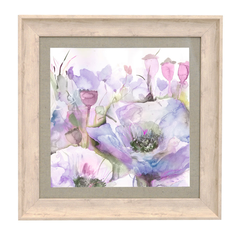 Papavera Papavera Violet - Single Picture Frame Print
