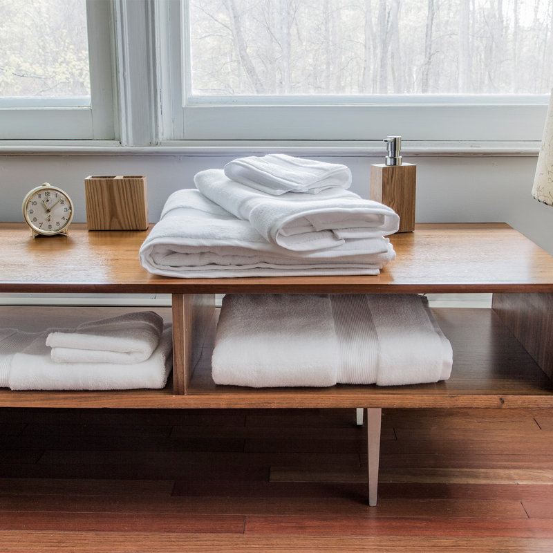 Ensemble de serviettes de bain 2 pièces, Blanc