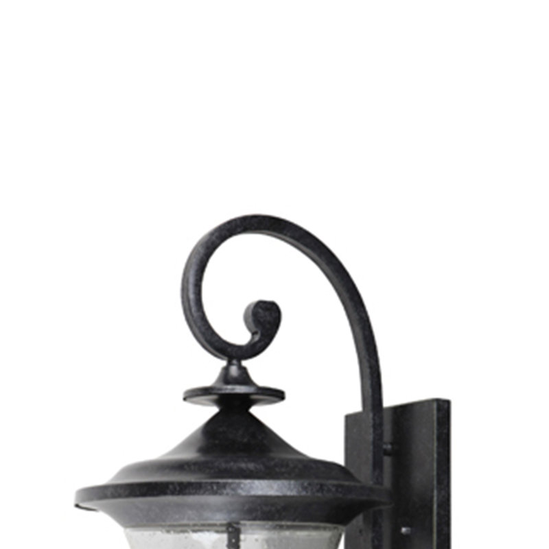 Lanterne murale d’extérieur 2 ampoules noires Corpuz, H 21,75 po x l 9 po x P 11 po