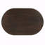 Table basse ovale en bois 44 pouces avec base en forme de X