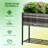 Gray Raised Garden Box, Design For Herbs, Veggies, Flowers, With Tool Storage Quirky Flower Holder, Style In Floral Arrangements, Mastery