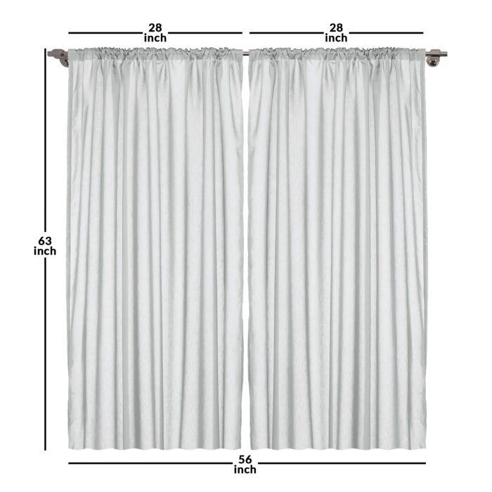 Bless international Polyester Room Darkening Sliding Panel Pair | Wayfair