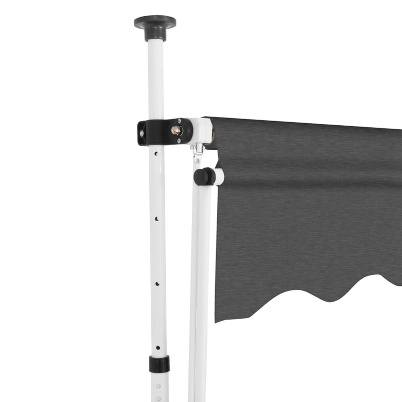 Dakota Fields Retractable Patio Awning, Anthracite, 4m W x 1.5m D