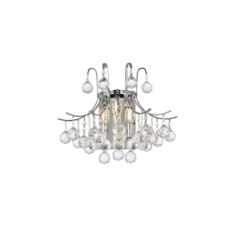 Stoller Flush Mounted Sconce, Chrome, Royal Cut