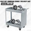 2 Tier Rolling Tool Cart, 220 LBS Capacity Heavy Duty Utility Cart with Wheels, Steel Service Cart with Handle, Ideal for Garage, Workshop, Warehouse, Repair Shop-129235093