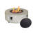 36" Outdoor Round Fire Pit Table, 50000 BTU Propane Gas Fire Pit with Steel lid ,Gray-884767718