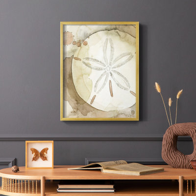 Dry Sand Dollar II, reproduction encadrée - bois massif