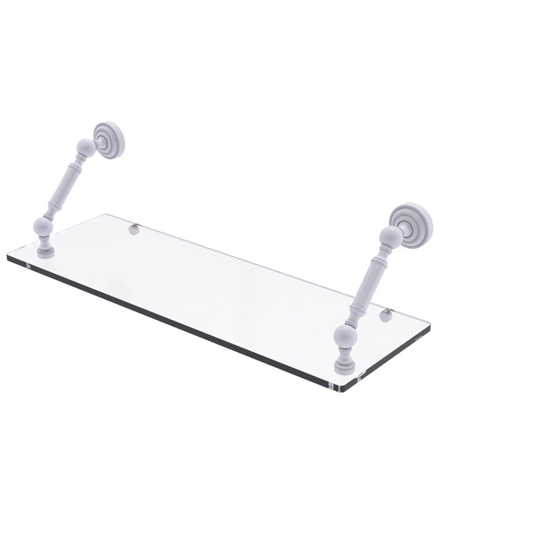 Tablette flottante Marchmont, H 7,3 po x l 24 po x P 8 po, Blanc mat
