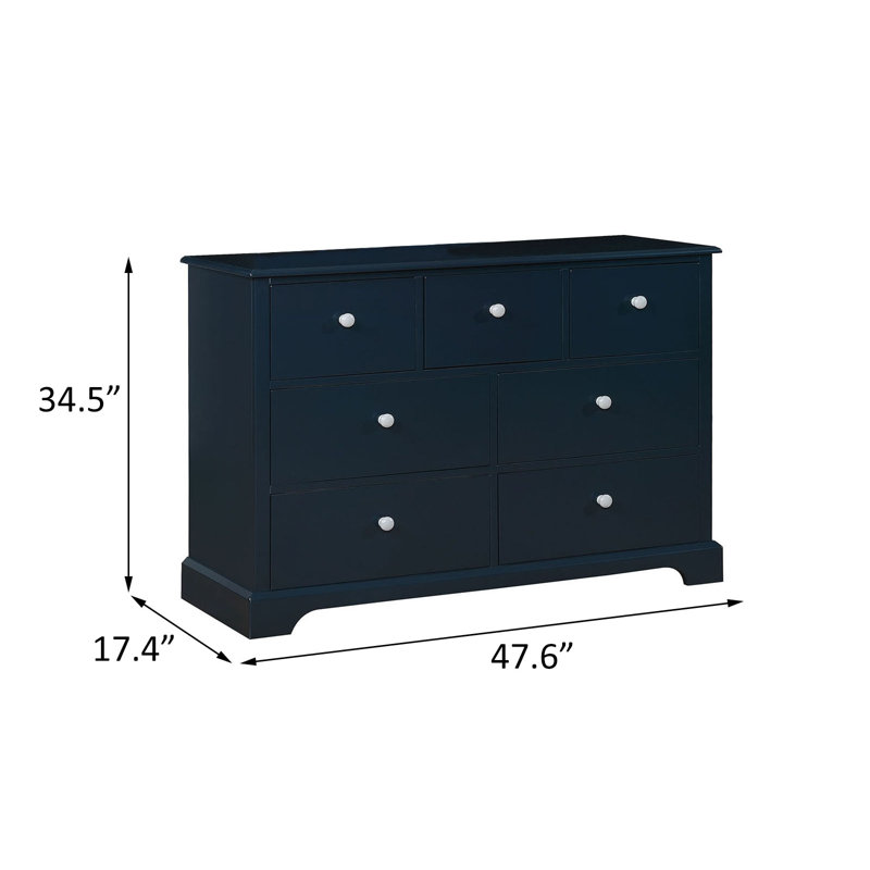 Commode, bleu