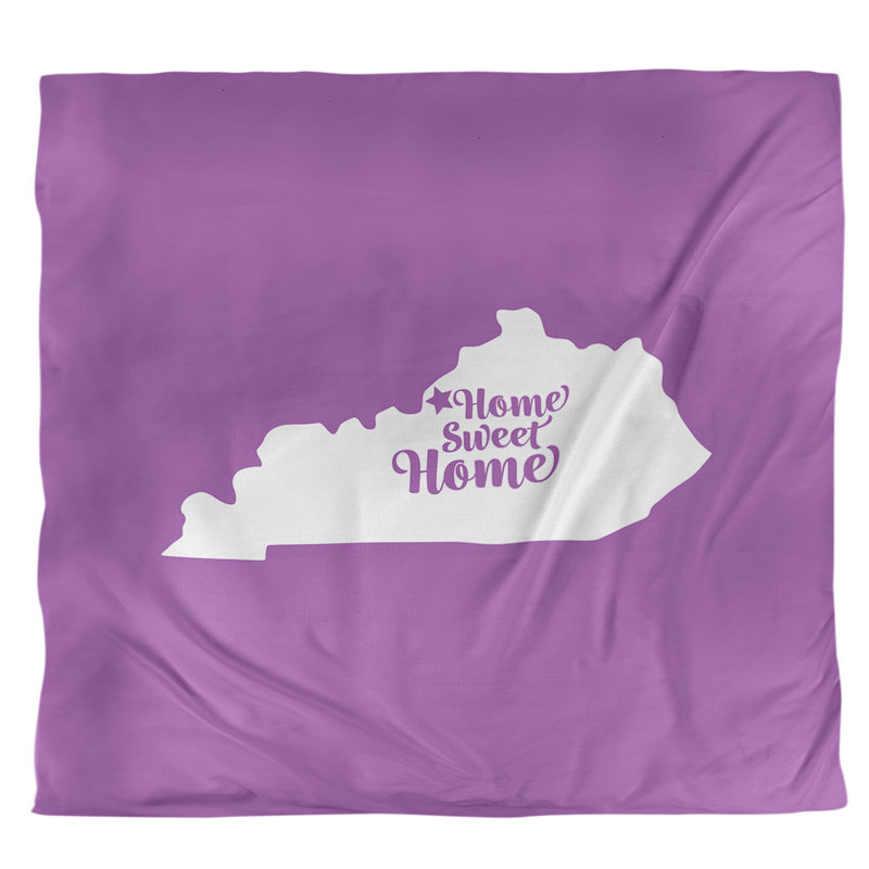 Housse de couette simple pour la maison Louisville, Housse de couette pour grand lit, Violet, Microfibre