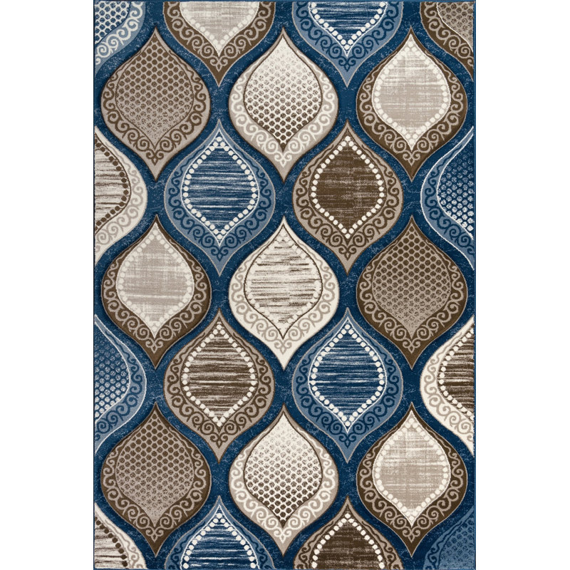 Nipha Geometric Indoor Rug, Rectangle 5'2'' x 7'5''